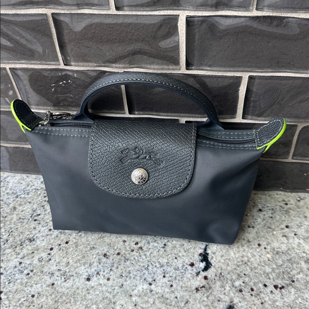 Longchamp Le Pliage Graphite Mini Bag